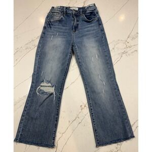 Risen Jeans High Rise Wide Leg Crop -‎ Size 3/26